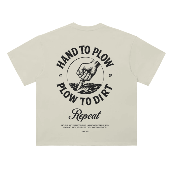 Hand to Plow Apricot - 300 GSM Drop Shoulder Tee