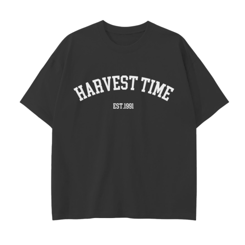 Harvest Time "College" Drop Shoulder Tee